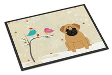 Load image into Gallery viewer, Christmas Presents between Friends Pug Brown Doormat - 24x36 Decorative Floor Mat – Indoor/Outdoor Rug with Artistic Flair BB2479JMAT