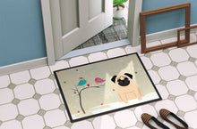 Load image into Gallery viewer, Christmas Presents between Friends Pug Fawn Doormat - 24x36 Decorative Floor Mat – Indoor/Outdoor Rug with Artistic Flair BB2480JMAT