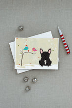 Load image into Gallery viewer, Christmas Presents between Friends French Bulldog - Brindle Greeting Cards -  Blank Note Cards – 8-Pack of Artist-Designed Cards with Envelopes