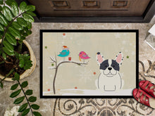 Load image into Gallery viewer, Christmas Presents between Friends French Bulldog Piebald Doormat - 24x36 Decorative Floor Mat – Indoor/Outdoor Rug with Artistic Flair BB2483JMAT