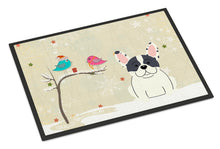 Load image into Gallery viewer, Christmas Presents between Friends French Bulldog Piebald Doormat - 24x36 Decorative Floor Mat – Indoor/Outdoor Rug with Artistic Flair BB2483JMAT