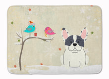 Load image into Gallery viewer, Christmas Presents between Friends French Bulldog Piebald Machine Washable Memory Foam Mat BB2483RUG