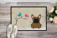 Load image into Gallery viewer, Christmas Presents between Friends French Bulldog Brown Doormat - 24x36 Decorative Floor Mat – Indoor/Outdoor Rug with Artistic Flair BB2485JMAT
