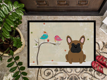 Load image into Gallery viewer, Christmas Presents between Friends French Bulldog Brown Doormat - 24x36 Decorative Floor Mat – Indoor/Outdoor Rug with Artistic Flair BB2485JMAT