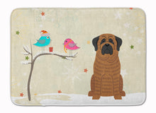 Load image into Gallery viewer, Christmas Presents between Friends Mastiff Brindle Machine Washable Memory Foam Mat BB2487RUG