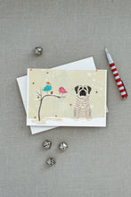 Load image into Gallery viewer, Christmas Presents between Friends Mastiff - Brindle and White Greeting Cards -  Blank Note Cards – 8-Pack of Artist-Designed Cards with Envelopes