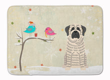 Load image into Gallery viewer, Christmas Presents between Friends Mastiff Brindle White Machine Washable Memory Foam Mat BB2488RUG