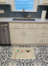 Load image into Gallery viewer, Christmas Presents between Friends Mastiff White Machine Washable Memory Foam Mat BB2489RUG