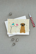 Load image into Gallery viewer, Christmas Presents between Friends Mastiff Greeting Cards -  Blank Note Cards – 8-Pack of Artist-Designed Cards with Envelopes