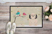 Load image into Gallery viewer, Christmas Presents between Friends Lowchen Doormat - 24x36 Decorative Floor Mat – Indoor/Outdoor Rug with Artistic Flair BB2491JMAT