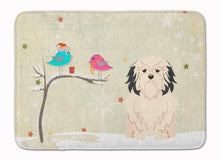 Load image into Gallery viewer, Christmas Presents between Friends Lowchen Machine Washable Memory Foam Mat BB2491RUG