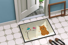 Load image into Gallery viewer, Christmas Presents between Friends Norwich Terrier Doormat - 24x36 Decorative Floor Mat – Indoor/Outdoor Rug with Artistic Flair BB2492JMAT