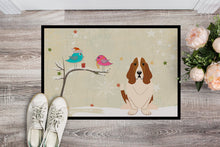 Load image into Gallery viewer, Christmas Presents between Friends Basset Hound Doormat - 24x36 Decorative Floor Mat – Indoor/Outdoor Rug with Artistic Flair BB2493JMAT