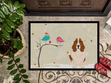 Load image into Gallery viewer, Christmas Presents between Friends Basset Hound Doormat - 24x36 Decorative Floor Mat – Indoor/Outdoor Rug with Artistic Flair BB2493JMAT
