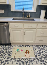 Load image into Gallery viewer, Christmas Presents between Friends Basset Hound Machine Washable Memory Foam Mat BB2493RUG