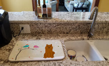 Load image into Gallery viewer, Christmas Presents between Friends Karelian Bear Dog Dish Drying Mat – Absorbent, Artistic Kitchen Essentials BB2494DDM