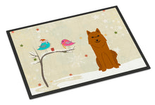 Load image into Gallery viewer, Christmas Presents between Friends Karelian Bear Dog Doormat - 24x36 Decorative Floor Mat – Indoor/Outdoor Rug with Artistic Flair BB2494JMAT
