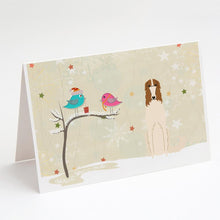 Load image into Gallery viewer, Christmas Presents between Friends Borzoi Greeting Cards -  Blank Note Cards – 8-Pack of Artist-Designed Cards with Envelopes