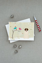 Load image into Gallery viewer, Christmas Presents between Friends Moscow Watchdog Greeting Cards -  Blank Note Cards – 8-Pack of Artist-Designed Cards with Envelopes