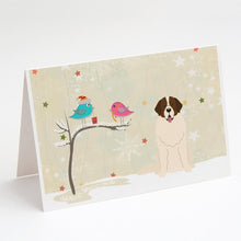 Load image into Gallery viewer, Christmas Presents between Friends Moscow Watchdog Greeting Cards -  Blank Note Cards – 8-Pack of Artist-Designed Cards with Envelopes