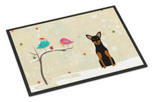 Load image into Gallery viewer, Christmas Presents between Friends Manchester Terrier Doormat - 24x36 Decorative Floor Mat – Indoor/Outdoor Rug with Artistic Flair BB2500JMAT