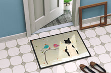 Load image into Gallery viewer, Christmas Presents between Friends Russo-European Laika Spitz Doormat - 24x36 Decorative Floor Mat – Indoor/Outdoor Rug with Artistic Flair BB2501JMAT