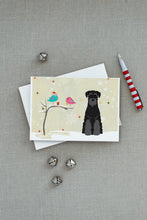 Load image into Gallery viewer, Christmas Presents between Friends Schnauzer - Black Greeting Cards -  Blank Note Cards – 8-Pack of Artist-Designed Cards with Envelopes