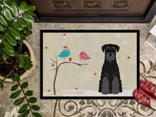 Load image into Gallery viewer, Christmas Presents between Friends Standard Schnauzer Black Doormat - 24x36 Decorative Floor Mat – Indoor/Outdoor Rug with Artistic Flair BB2504JMAT