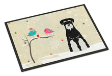 Load image into Gallery viewer, Christmas Presents between Friends Standard Schnauzer Salt and Pepper Doormat - 24x36 Decorative Floor Mat – Indoor/Outdoor Rug with Artistic Flair BB2505JMAT