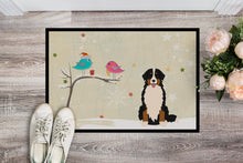 Load image into Gallery viewer, Christmas Presents between Friends Bernese Mountain Dog Doormat - 24x36 Decorative Floor Mat – Indoor/Outdoor Rug with Artistic Flair BB2508JMAT