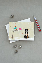 Load image into Gallery viewer, Christmas Presents between Friends Greater Swiss Mountain Dog Greeting Cards -  Blank Note Cards – 8-Pack of Artist-Designed Cards with Envelopes