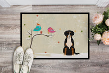 Load image into Gallery viewer, Christmas Presents between Friends Greater Swiss Mountain Dog Doormat - 24x36 Decorative Floor Mat – Indoor/Outdoor Rug with Artistic Flair BB2509JMAT