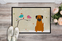 Load image into Gallery viewer, Christmas Presents between Friends Border Terrier Doormat - 24x36 Decorative Floor Mat – Indoor/Outdoor Rug with Artistic Flair BB2511JMAT