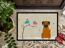 Load image into Gallery viewer, Christmas Presents between Friends Border Terrier Doormat - 24x36 Decorative Floor Mat – Indoor/Outdoor Rug with Artistic Flair BB2511JMAT
