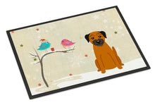Load image into Gallery viewer, Christmas Presents between Friends Border Terrier Doormat - 24x36 Decorative Floor Mat – Indoor/Outdoor Rug with Artistic Flair BB2511JMAT