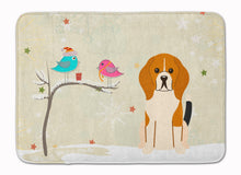 Load image into Gallery viewer, Christmas Presents between Friends Beagle Tricolor Machine Washable Memory Foam Mat BB2512RUG