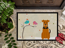 Load image into Gallery viewer, Christmas Presents between Friends Airedale Doormat - 24x36 Decorative Floor Mat – Indoor/Outdoor Rug with Artistic Flair BB2513JMAT