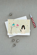 Load image into Gallery viewer, Christmas Presents between Friends Swiss Hound Greeting Cards -  Blank Note Cards – 8-Pack of Artist-Designed Cards with Envelopes