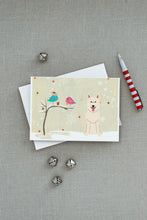 Load image into Gallery viewer, Christmas Presents between Friends German Shepherd - White Greeting Cards -  Blank Note Cards – 8-Pack of Artist-Designed Cards with Envelopes