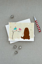 Load image into Gallery viewer, Christmas Presents between Friends Caucasian Shepherd Dog Greeting Cards -  Blank Note Cards – 8-Pack of Artist-Designed Cards with Envelopes