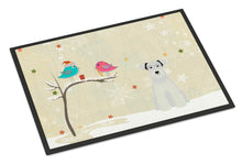 Load image into Gallery viewer, Christmas Presents between Friends Miniature Schanuzer White Doormat - 24x36 Decorative Floor Mat – Indoor/Outdoor Rug with Artistic Flair BB2525JMAT