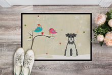 Load image into Gallery viewer, Christmas Presents between Friends Miniature Schanuzer Salt and Pepper Doormat - 24x36 Decorative Floor Mat – Indoor/Outdoor Rug with Artistic Flair BB2526JMAT