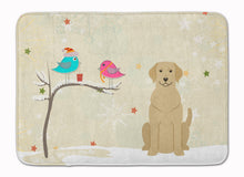 Load image into Gallery viewer, Christmas Presents between Friends Yellow Labrador Machine Washable Memory Foam Mat BB2527RUG