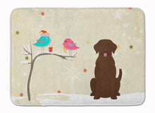 Load image into Gallery viewer, Christmas Presents between Friends Chocolate Labrador Machine Washable Memory Foam Mat BB2528RUG