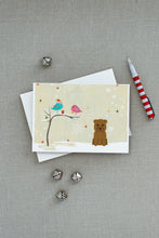 Load image into Gallery viewer, Christmas Presents between Friends Glen of Imal - Tan Greeting Cards -  Blank Note Cards – 8-Pack of Artist-Designed Cards with Envelopes