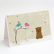 Load image into Gallery viewer, Christmas Presents between Friends Glen of Imal - Tan Greeting Cards -  Blank Note Cards – 8-Pack of Artist-Designed Cards with Envelopes