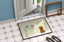 Load image into Gallery viewer, Christmas Presents between Friends Glen of Imal Tan Doormat - 24x36 Decorative Floor Mat – Indoor/Outdoor Rug with Artistic Flair BB2532JMAT