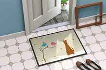 Load image into Gallery viewer, Christmas Presents between Friends Irish Terrier Doormat - 24x36 Decorative Floor Mat – Indoor/Outdoor Rug with Artistic Flair BB2534JMAT