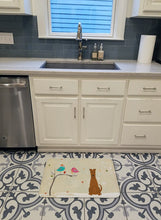 Load image into Gallery viewer, Christmas Presents between Friends Irish Terrier Machine Washable Memory Foam Mat BB2534RUG