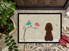 Load image into Gallery viewer, Christmas Presents between Friends Irish Water Spaniel Doormat - 24x36 Decorative Floor Mat – Indoor/Outdoor Rug with Artistic Flair BB2535JMAT